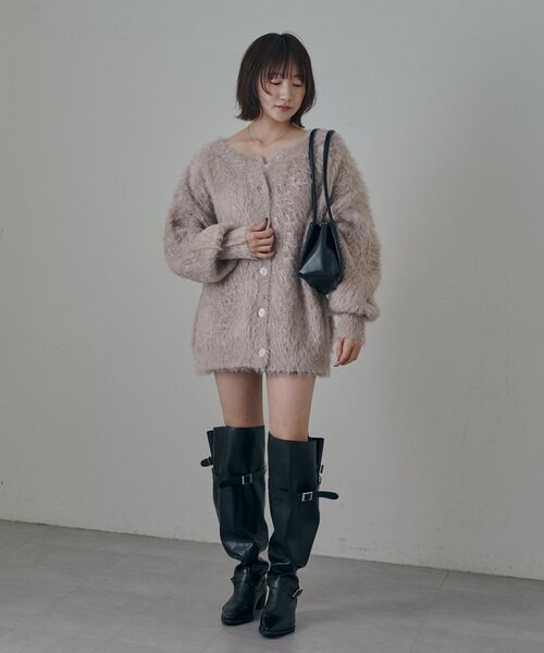 mline（エムライン）の「[mline]【4色展開！】エアリーループカーディガン（カーディガン/ボレロ・レディース・チャコールグレー/ピンク/アイボリー/ブルー・FREE）」の10枚目の写真