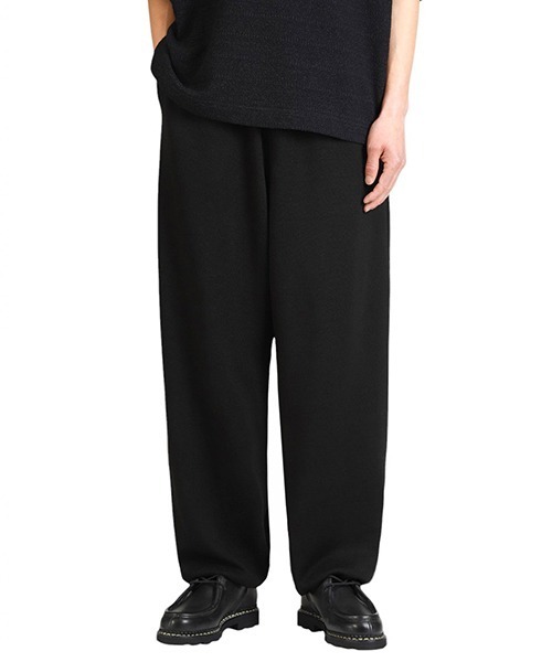 ARKnets（アークネッツ）の「crepuscule / クレプスキュール：Hemp Knit Pants：2501-019[COR]（その他パンツ・メンズ・ブラック・2）」の4枚目の写真