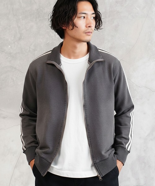 jiggys shop（ジギーズショップ）の「スウェットデニム トラックジャケット ブルゾン（デニムジャケット・メンズ・インディゴブルー/ブルー系その他/ブラック/グレー/ブルー・LARGE/X-LARGE/MEDIUM/SMALL）」の3枚目の写真