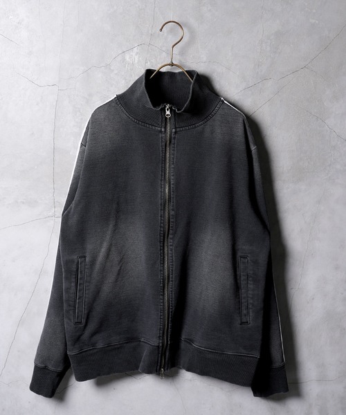 jiggys shop（ジギーズショップ）の「スウェットデニム トラックジャケット ブルゾン（デニムジャケット・メンズ・インディゴブルー/ブルー系その他/ブラック/グレー/ブルー・LARGE/X-LARGE/MEDIUM/SMALL）」の10枚目の写真