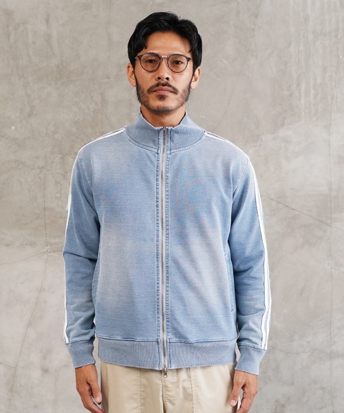 jiggys shop（ジギーズショップ）の「スウェットデニム トラックジャケット ブルゾン（デニムジャケット・メンズ・インディゴブルー/ブルー系その他/ブラック/グレー/ブルー・LARGE/X-LARGE/MEDIUM/SMALL）」の21枚目の写真