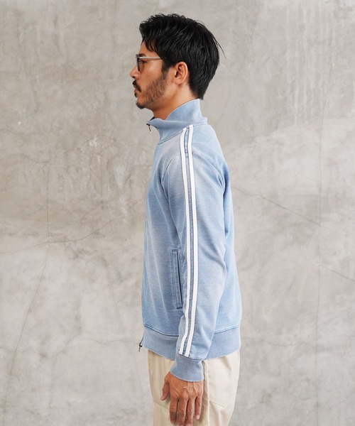 jiggys shop（ジギーズショップ）の「スウェットデニム トラックジャケット ブルゾン（デニムジャケット・メンズ・インディゴブルー/ブルー系その他/ブラック/グレー/ブルー・LARGE/X-LARGE/MEDIUM/SMALL）」の20枚目の写真