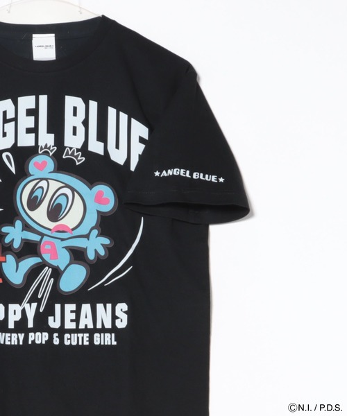 ANGEL BLUE(エンジェルブルー)の「エンジェルブルー Tシャツ HAPPYJEANS(Tシャツ/カットソー・レディース・ブルー系/ブラック系/ホワイト系・L/XS/S/M)」の11枚目の写真