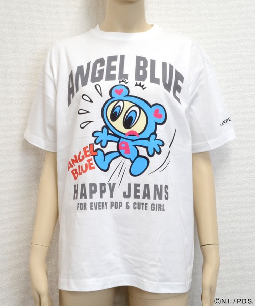 ANGEL BLUE(エンジェルブルー)の「エンジェルブルー Tシャツ HAPPYJEANS(Tシャツ/カットソー・レディース・ブルー系/ブラック系/ホワイト系・L/XS/S/M)」の13枚目の写真