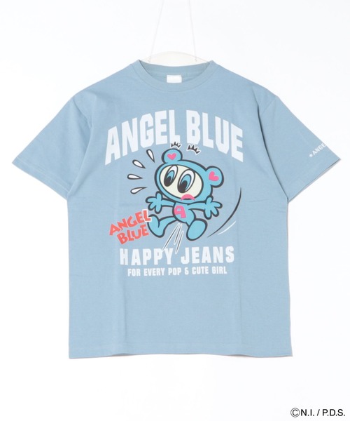 ANGEL BLUE(エンジェルブルー)の「エンジェルブルー Tシャツ HAPPYJEANS(Tシャツ/カットソー・レディース・ブルー系/ブラック系/ホワイト系・L/XS/S/M)」の9枚目の写真