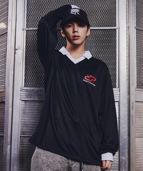 RULE THE FATE(ルールザフェイト)の「RTF FOOTBALL GAME SHIRT/フットボールゲームシャツ(Tシャツ/カットソー・メンズ・ブラック・2/1/0)」の1枚目の写真