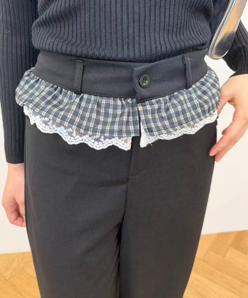mebole(メボレ)の「ウエストフリルワイドパンツ(その他パンツ・レディース・ブラック・MEDIUM/LARGE)」の7枚目の写真