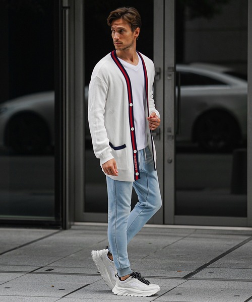 SOMEDIFF（サムディフ）の「【SOMEDIFF】裏ボンディングカットデニムパンツ メンズ スウェットデニム スエット ジョガーパンツ あったか 裏起毛 春服 冬服（スウェットパンツ・メンズ・ブラック/インディゴブルー/ブルー・M/L/XL/XXL）」の13枚目の写真