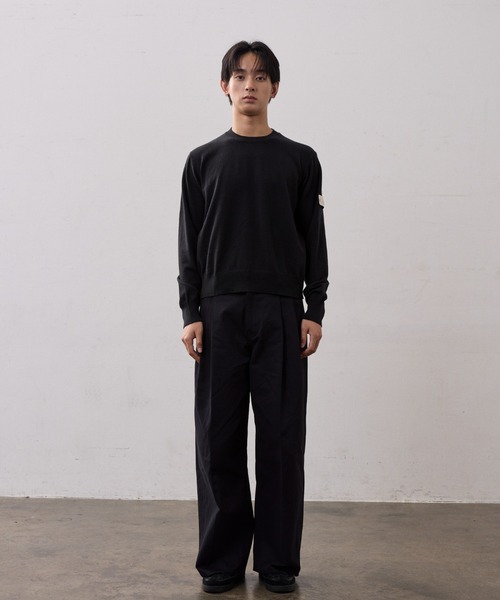 THE CLE(ザクレ)の「TWO TUCK COTTON WIDE PANTS / 2タックコットンワイドパンツ【2タック】【ワイド】【コットン】 チノパン チノパンツ パンツ メンズ(チノパンツ・メンズ・ネイビー/ベージュ・LARGE/MEDIUM/SMALL)」の13枚目の写真