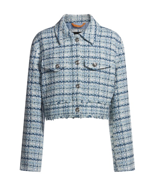 セール】クロップド ツイードジャケット メタリックボタン（テーラード