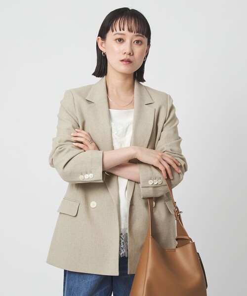 size SHORTあり］Greed グリード メランジ ダブル ジャケット