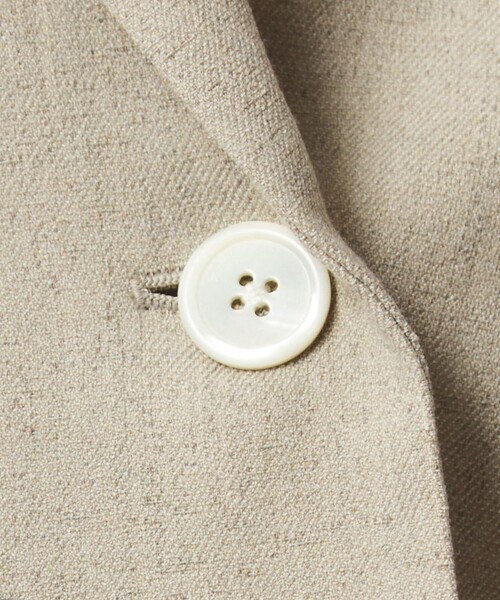 green label relaxing（グリーンレーベルリラクシング）の「［size SHORTあり］Greed グリード メランジ ダブル ジャケット（テーラードジャケット・レディース・ベージュ・SHORT/36/38/40）」の11枚目の写真