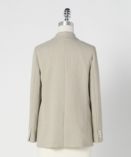 green label relaxing（グリーンレーベルリラクシング）の「［size SHORTあり］Greed グリード メランジ ダブル ジャケット（テーラードジャケット・レディース・ベージュ・SHORT/36/38/40）」の13枚目の写真