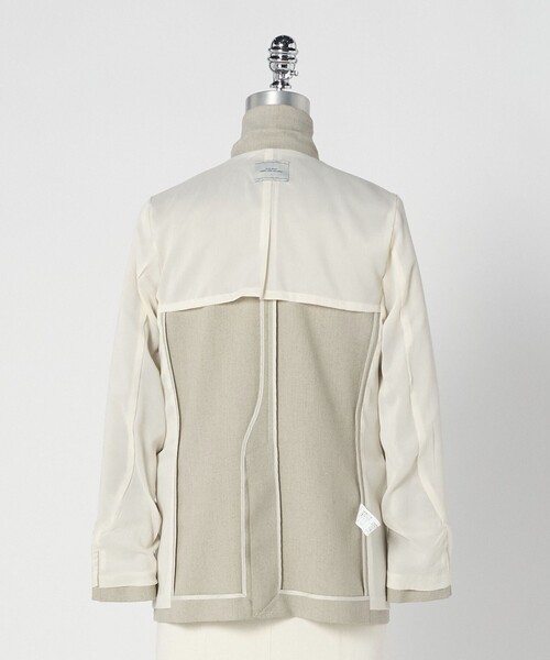 green label relaxing（グリーンレーベルリラクシング）の「［size SHORTあり］Greed グリード メランジ ダブル ジャケット（テーラードジャケット・レディース・ベージュ・SHORT/36/38/40）」の21枚目の写真