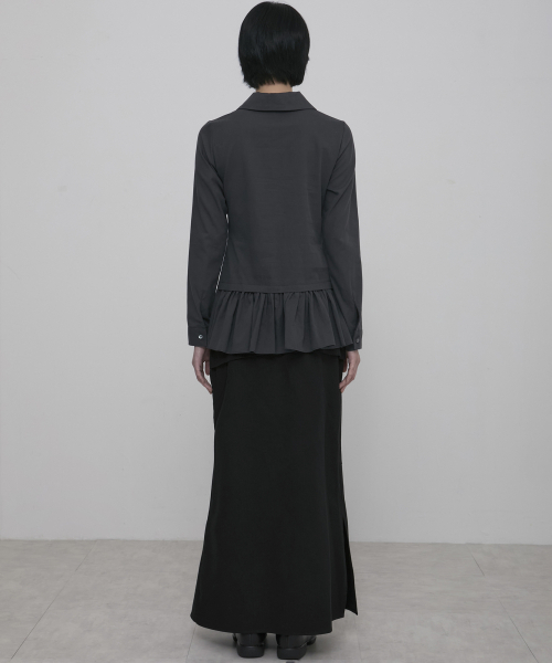 FLAREUP（フレアアップ）の「Dani Frill Shirts (FL-188_Charcoal)（シャツ/ブラウス・レディース・チャコール・1/2）」の14枚目の写真