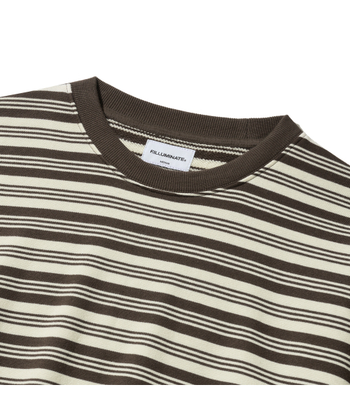 F.ILLUMINATE(フィルミネイト)の「モノストライプスウェットシャツ-ブラウン(スウェット・レディース・その他・SMALL/MEDIUM/LARGE)」の6枚目の写真