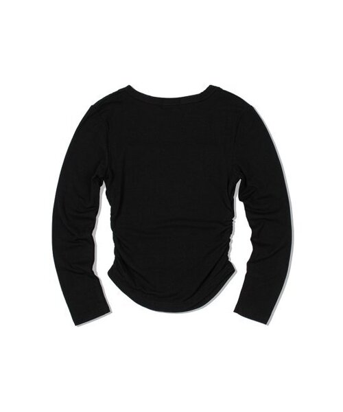MOAA(モア)の「スクエアネックシャーリングロングスリーブ (ブラック)(Tシャツ/カットソー・レディース・その他・SMALL/MEDIUM)」の3枚目の写真