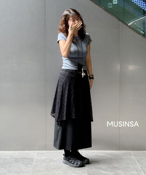 MUSINSA STANDARD WOMAN（ムシンサスタンダードウーマン）の「ウィメンズマキシスカート[ブラック]（スカート・レディース・その他・SMALL/MEDIUM/LARGE/X-SMALL）」の10枚目の写真