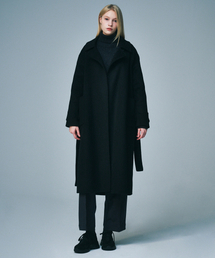 SALT AND CHOCOLATE（ソルトアンドチョコレート）の「Belted Wool Handmade Coat Black 4W244I001（チェスターコート）」