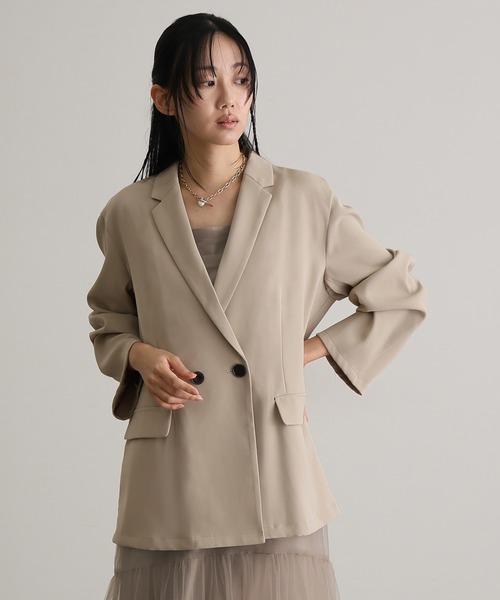 atlo(アトロ)の「ロング&袖あり フォーマル ボリューム チュール ジャケット セットセレモニー 結婚式 二次会 パーティー ドレス オケージョンドレス お呼ばれ 同窓会 成人式(ドレス・レディース・チャコール/ブラック/ベージュ/ブラウン・M/L/S)」の10枚目の写真