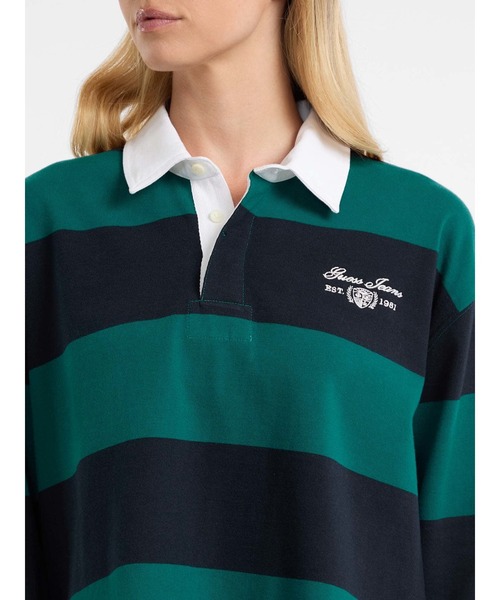 GUESS JEANS Long Sleeves Rugby Polo Shirt ラガーシャツ | GUESS