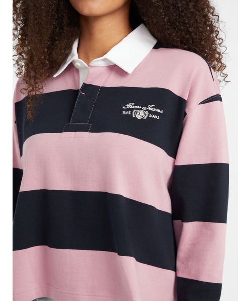 GUESS JEANS Long Sleeves Rugby Polo Shirt ラガーシャツ | GUESS