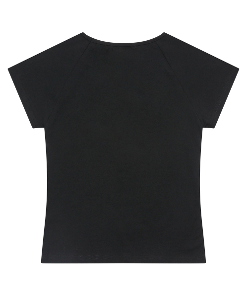 MUCENT(ムセント)の「サハラカモクロスナグランスリムフィット半袖Tシャツ(2カラー)(Tシャツ/カットソー・レディース・ブラック系/ブラック系1/ホワイト・FREE)」の14枚目の写真
