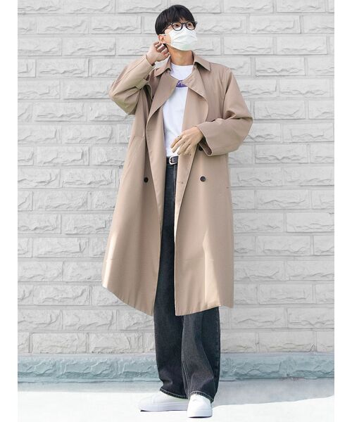 FLAREUP(フレアアップ)の「オーバーサイズトレンチコート(FL-012)(トレンチコート・レディース・ベージュ/ブラック・1/2/O)」の18枚目の写真