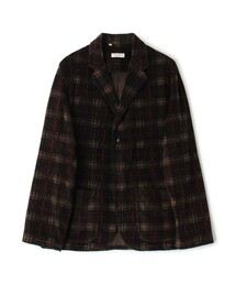 【別注】Salbatore Piccolo コットンコーデュロイプリント シングルブレステッド 2Bジャケット