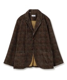 【別注】Salbatore Piccolo コットンコーデュロイプリント シングルブレステッド 2Bジャケット