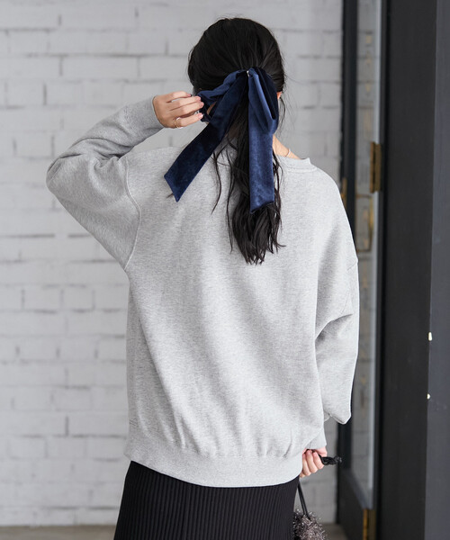 FREAK'S STORE(フリークスストア)の「ドッグ フォトプリント スウェット(スウェット・レディース・ライトグレー/チャコール・フリ-)」の13枚目の写真