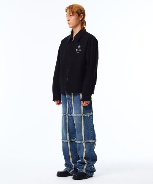 PHOS333(フォースサンサンサン)の「【UNISEX】PHOS333/Trucker ジャケット(ナイロンジャケット・レディース・ブラック・LARGE/MEDIUM)」の9枚目の写真
