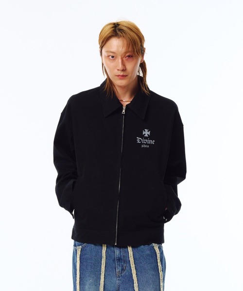 PHOS333(フォースサンサンサン)の「【UNISEX】PHOS333/Trucker ジャケット(ナイロンジャケット・レディース・ブラック・LARGE/MEDIUM)」の11枚目の写真