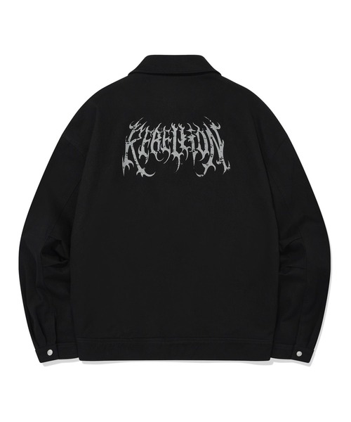 PHOS333(フォースサンサンサン)の「【UNISEX】PHOS333/Trucker ジャケット(ナイロンジャケット・レディース・ブラック・LARGE/MEDIUM)」の14枚目の写真