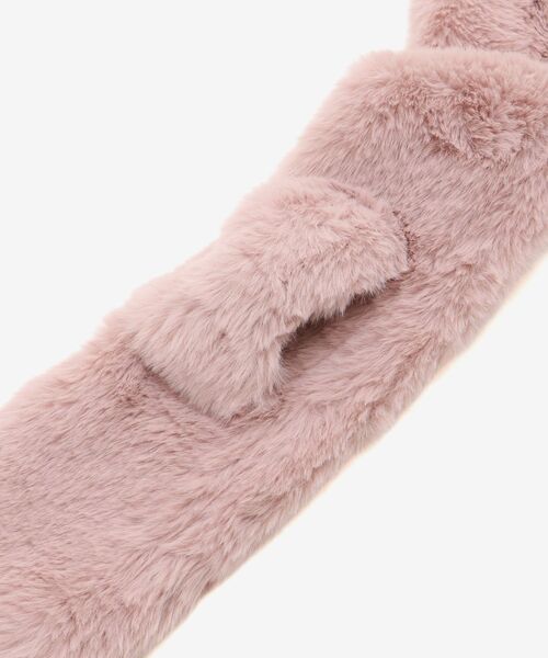 MAJESTIC LEGON（マジェスティックレゴン）の「リボンティペット（ストール/ショール・レディース・アイボリー/ピンク/ブラウン・FREE）」の10枚目の写真