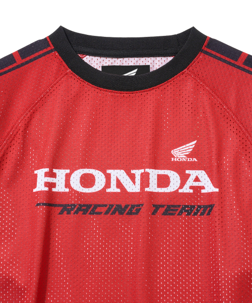 PHYPS MOTORCYCLE(フィップスモーターサイクル)の「Vingtage Racing Mesh Long sleeve Red(Tシャツ/カットソー・レディース・その他・MEDIUM/LARGE/X-LARGE/SMALL)」の3枚目の写真