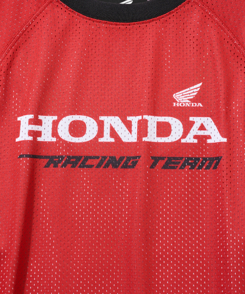 PHYPS MOTORCYCLE(フィップスモーターサイクル)の「Vingtage Racing Mesh Long sleeve Red(Tシャツ/カットソー・レディース・その他・MEDIUM/LARGE/X-LARGE/SMALL)」の4枚目の写真