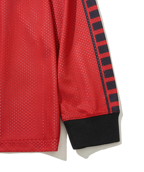 PHYPS MOTORCYCLE(フィップスモーターサイクル)の「Vingtage Racing Mesh Long sleeve Red(Tシャツ/カットソー・レディース・その他・MEDIUM/LARGE/X-LARGE/SMALL)」の5枚目の写真