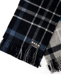 【MAC.N/マックエヌ】Lambswool Inchfad Scarf 25