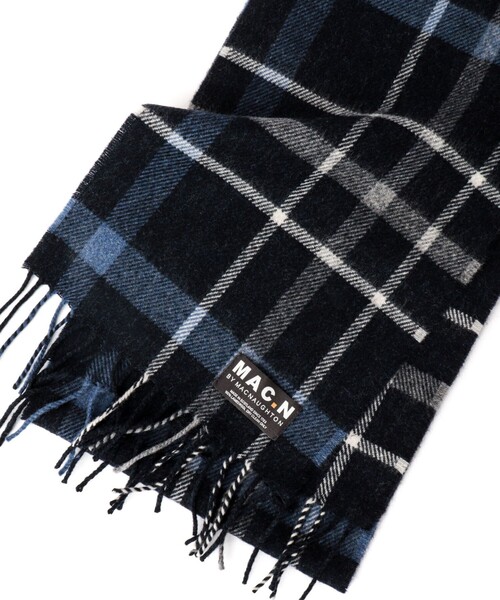NOLLEY’S（ノーリーズ）の「【MAC.N/マックエヌ】Lambswool Inchfad Scarf 25（ストール/ショール・メンズ・ブルー系その他6/グレー系その他・FREE）」の4枚目の写真