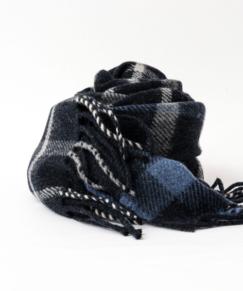 NOLLEY’S（ノーリーズ）の「【MAC.N/マックエヌ】Lambswool Inchfad Scarf 25（ストール/ショール・メンズ・ブルー系その他6/グレー系その他・FREE）」の11枚目の写真