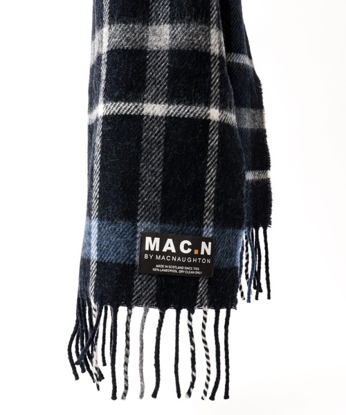 NOLLEY’S（ノーリーズ）の「【MAC.N/マックエヌ】Lambswool Inchfad Scarf 25（ストール/ショール・メンズ・ブルー系その他6/グレー系その他・FREE）」の14枚目の写真