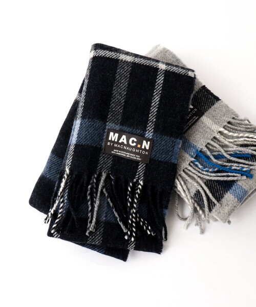 NOLLEY’S（ノーリーズ）の「【MAC.N/マックエヌ】Lambswool Inchfad Scarf 25（ストール/ショール・メンズ・ブルー系その他6/グレー系その他・FREE）」の15枚目の写真