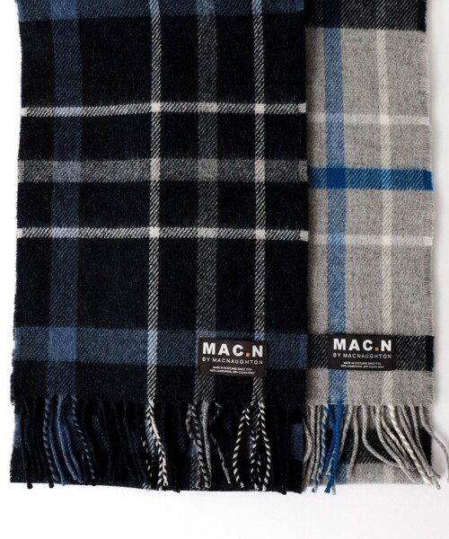 NOLLEY’S（ノーリーズ）の「【MAC.N/マックエヌ】Lambswool Inchfad Scarf 25（ストール/ショール・メンズ・ブルー系その他6/グレー系その他・FREE）」の16枚目の写真
