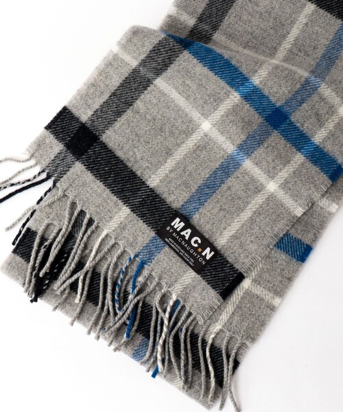 NOLLEY’S（ノーリーズ）の「【MAC.N/マックエヌ】Lambswool Inchfad Scarf 25（ストール/ショール・メンズ・ブルー系その他6/グレー系その他・FREE）」の18枚目の写真