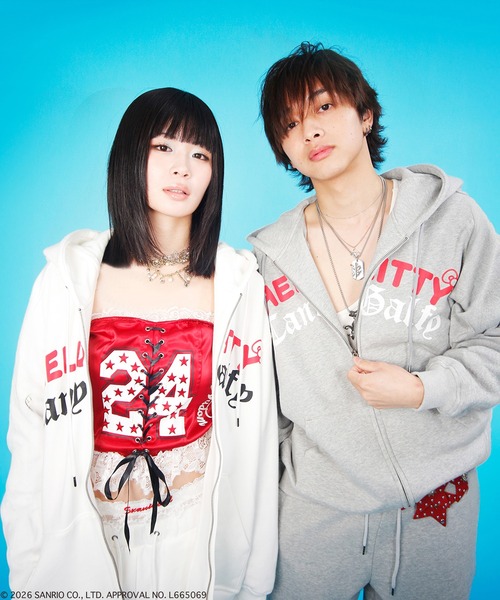 GALFY(ガルフィー)の「【GALFY/ガルフィー】コラボ 仲子パーカー(パーカー・レディース・ブラック/ホワイト/杢グレー・L/XL)」の12枚目の写真