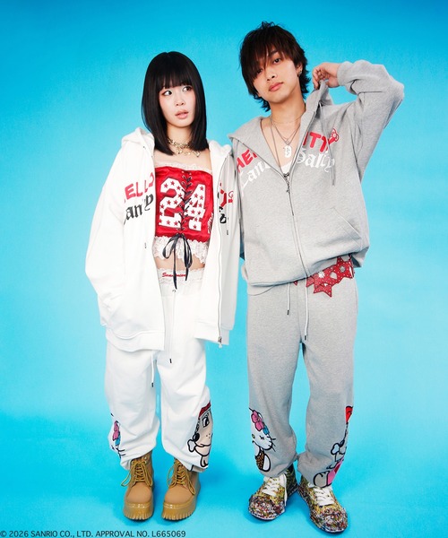 GALFY(ガルフィー)の「【GALFY/ガルフィー】コラボ 仲子パーカー(パーカー・レディース・ブラック/ホワイト/杢グレー・L/XL)」の11枚目の写真