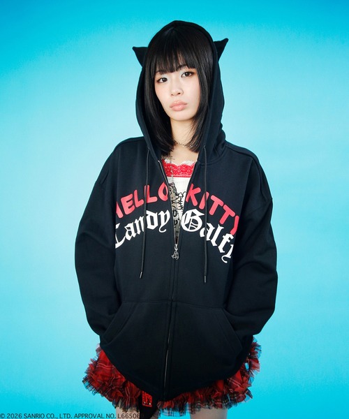 GALFY(ガルフィー)の「【GALFY/ガルフィー】コラボ 仲子パーカー(パーカー・レディース・ブラック/ホワイト/杢グレー・L/XL)」の16枚目の写真