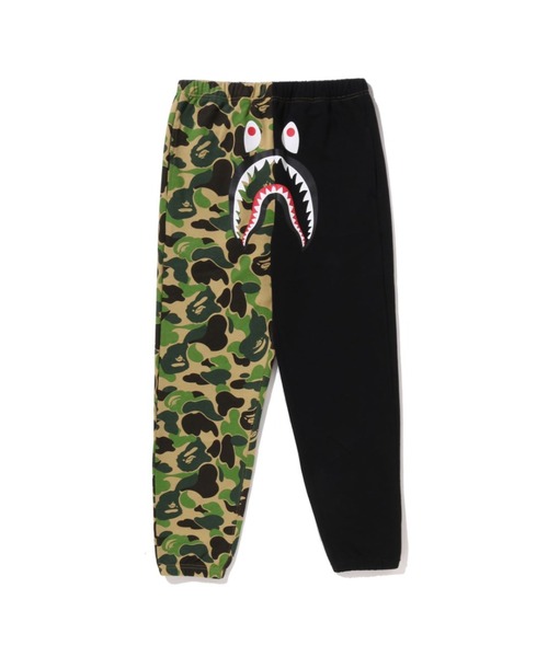 A BATHING APE(アベイシングエイプ)の「ABC CAMO SHARK SWEAT PANTS(スウェットパンツ・レディース・グリーン/ピンク/ブルー・MEDIUM/X-SMALL/SMALL)」の2枚目の写真