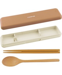 Leaflets（リーフレッツ）の「【 Leaflets / リーフレッツ 】LAURIER お箸スプーンセット  LNC-623_626  ECI（カトラリー）」